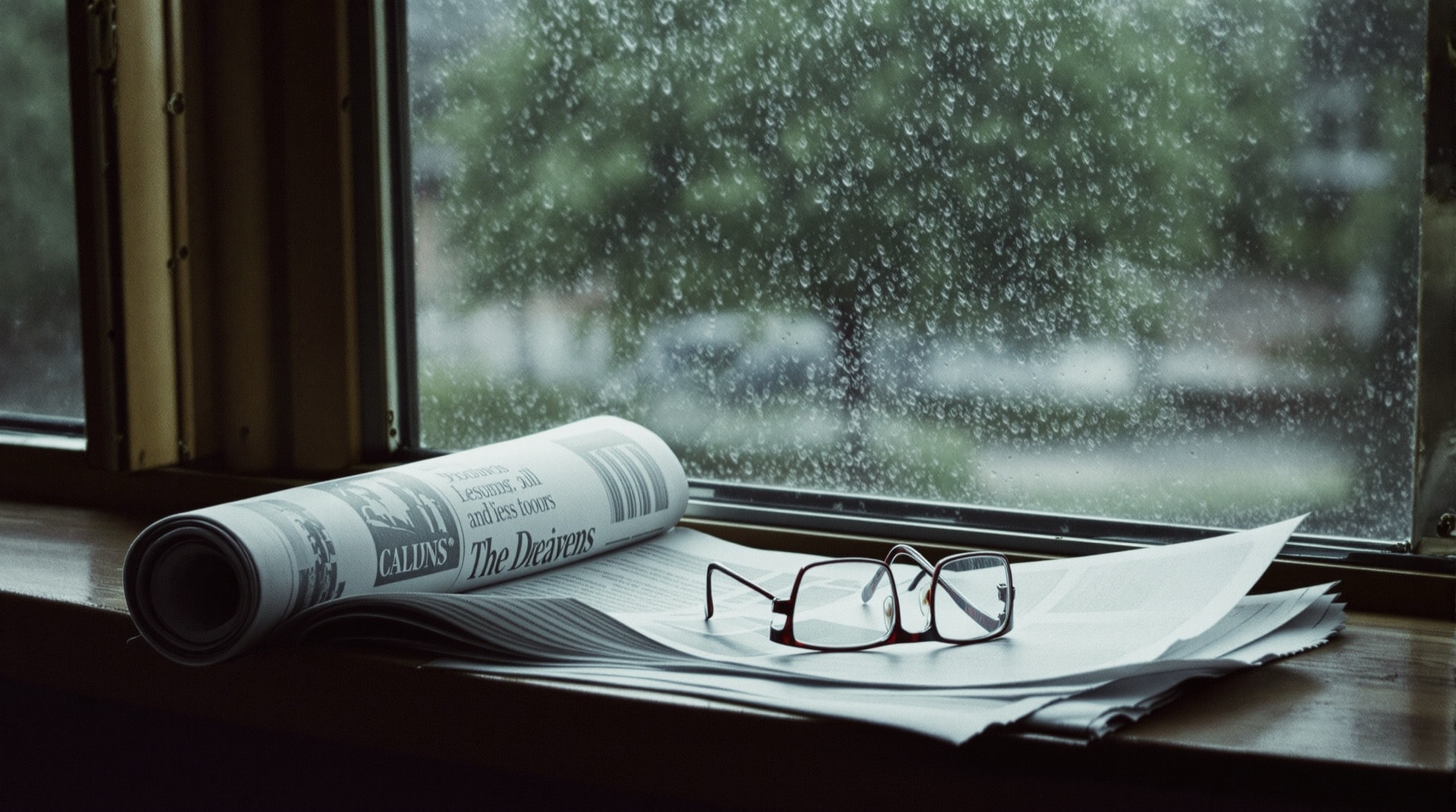 Zeitung und Lesebrille auf einer Fensterbank – Sinnbild für das redaktionelle Blog-Archiv von avioso